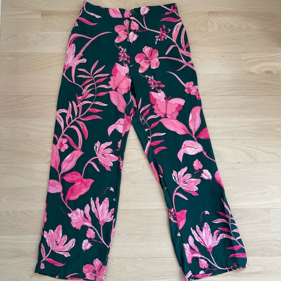 Anthropologie Breezy Printed Straight Wide Leg Pants Size 6 - Picture 13 of 14